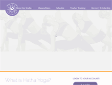 Tablet Screenshot of mainehathayoga.com